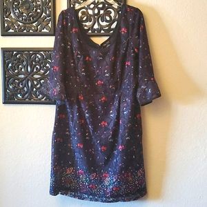 City Chic Floral Fields dress